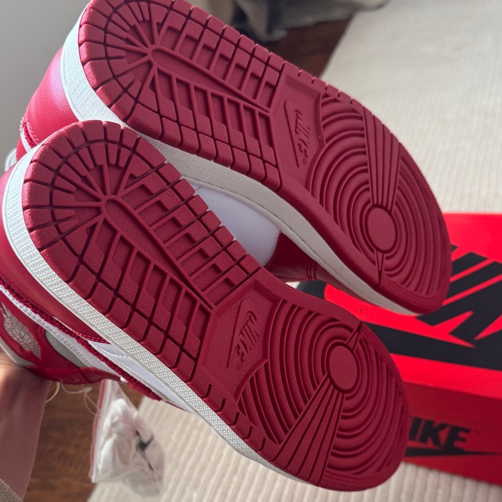 Nike Red and White Air Jordan - Picture 3 of 6